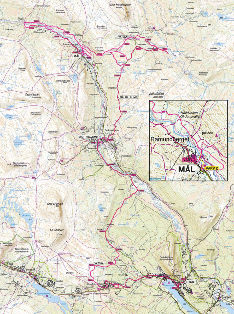Karta över Funäsdalen | Karta 2020